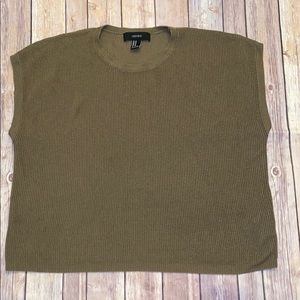Forever 21 Green Short Short Sleeve knit sweater